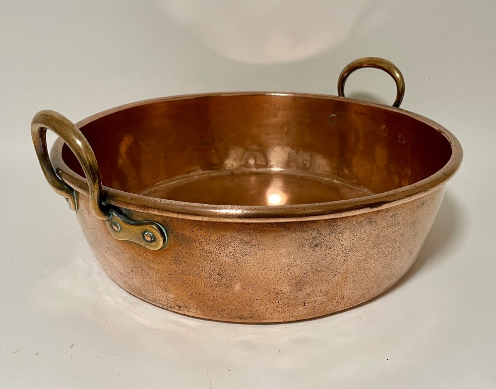 Large Victorian Copper Jam Pan View VI
