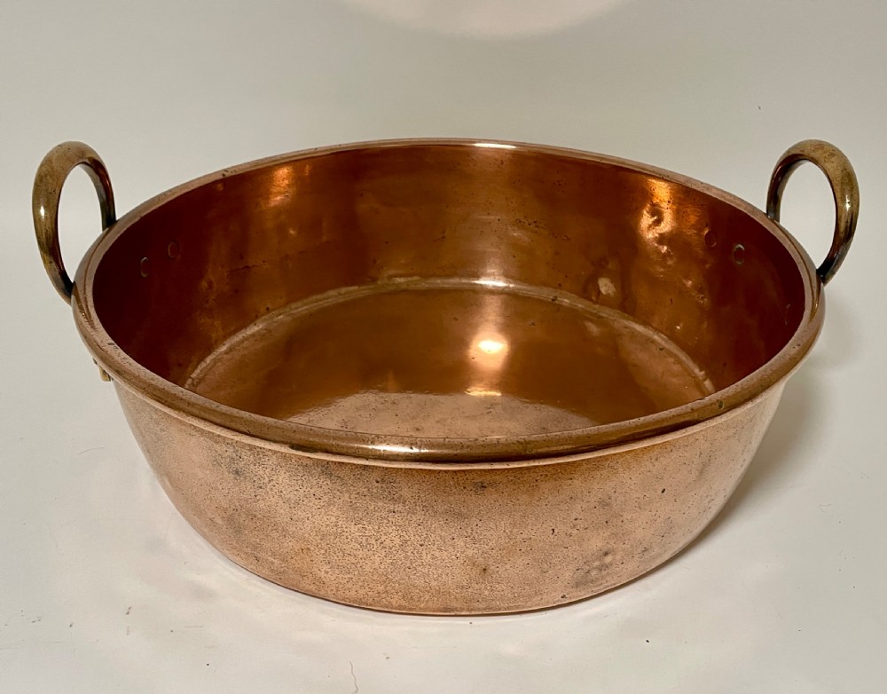 Large Victorian Copper Jam Pan View VII