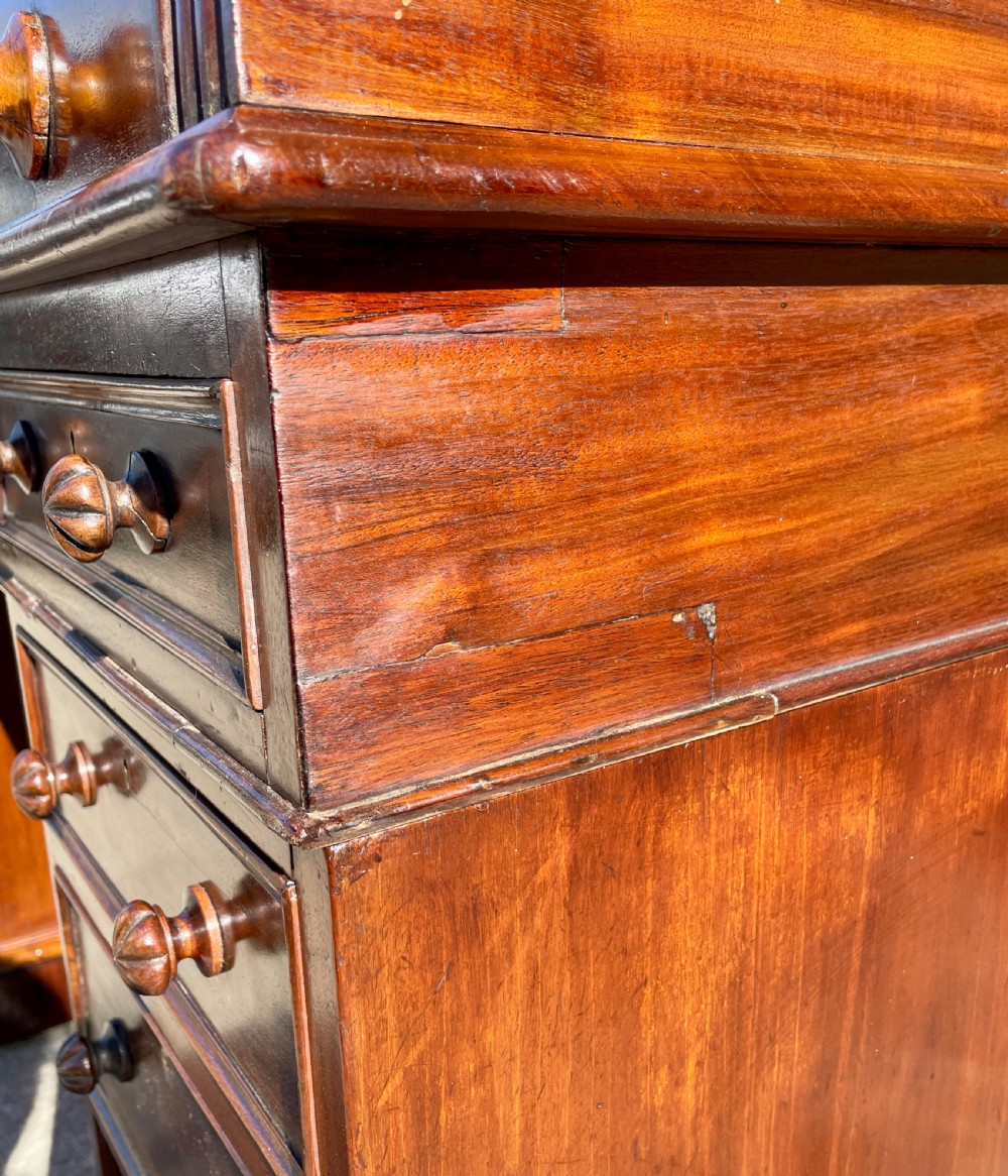 Victorian Mahogany Cylinder Roll Top Desk View XXIV