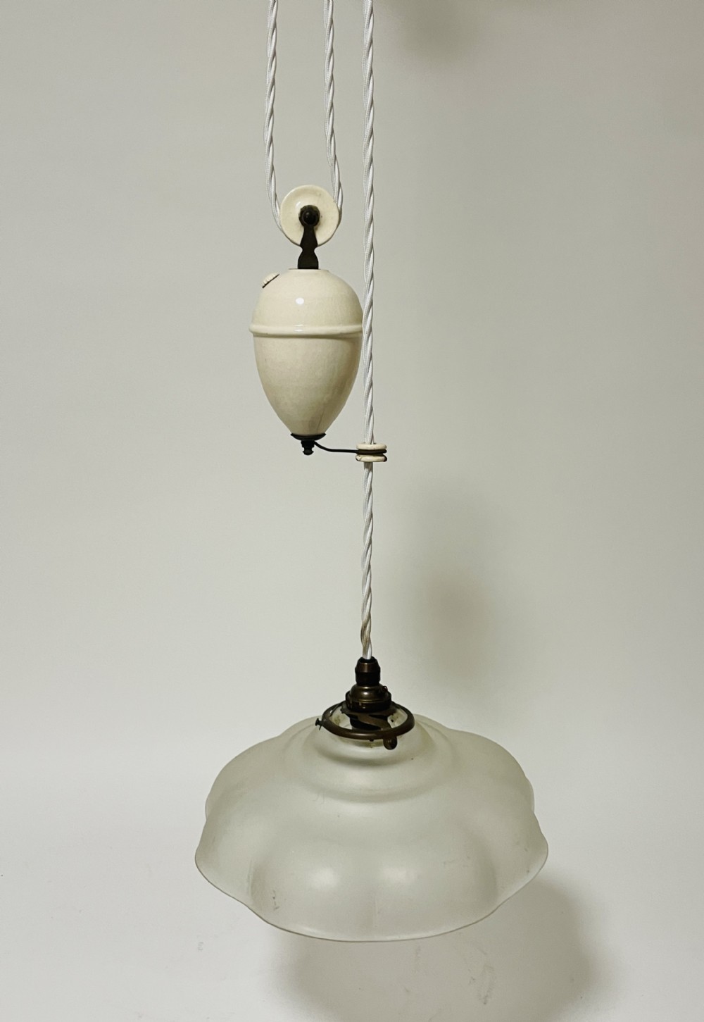 Antique French Rise and Fall Lamp