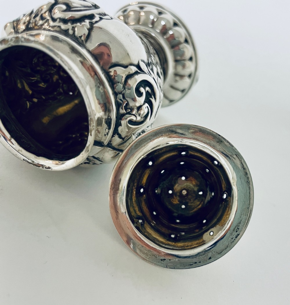 Antique Silver Pepper Pot View XII
