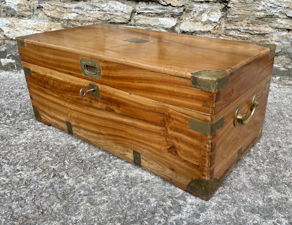 Antique Camphor Military Box View VII