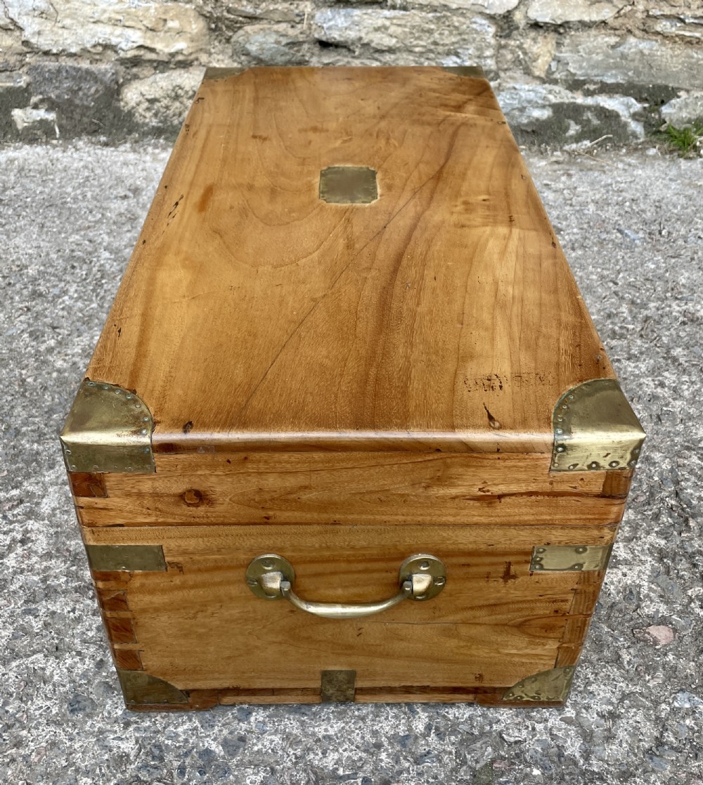 Antique Camphor Military Box View VIII