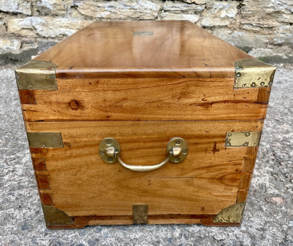 Antique Camphor Military Box View X