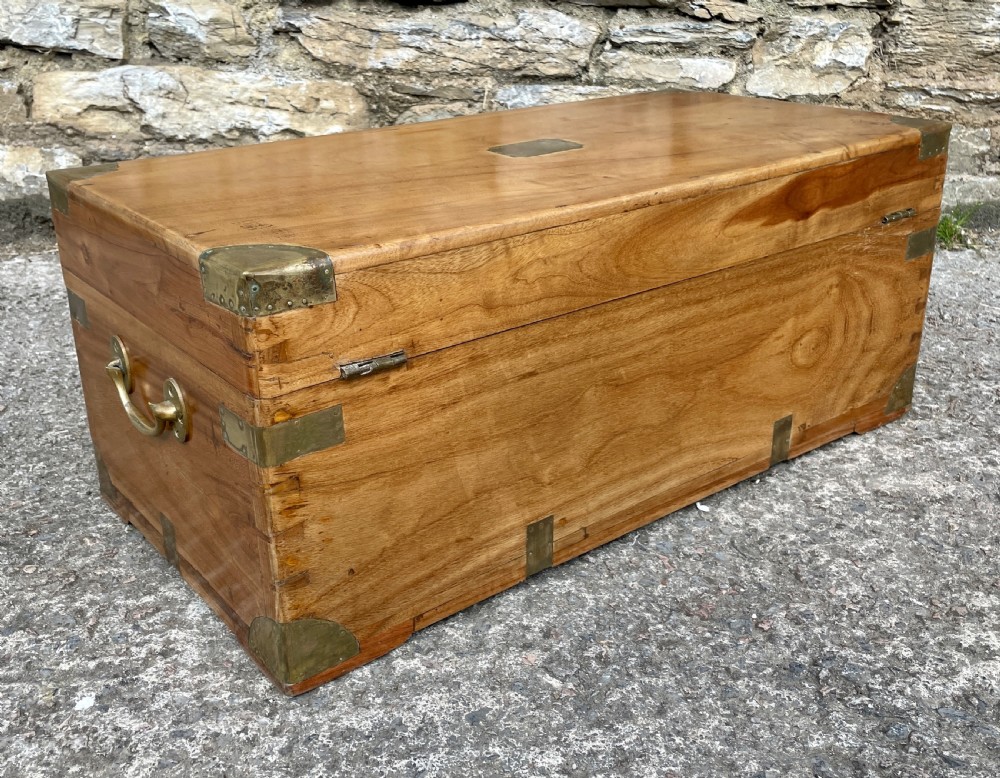 Antique Camphor Military Box View XI