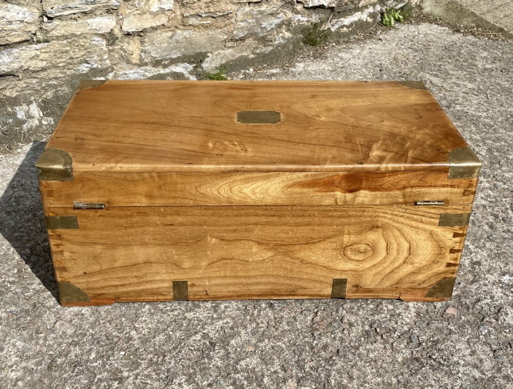 Antique Camphor Military Box View XII