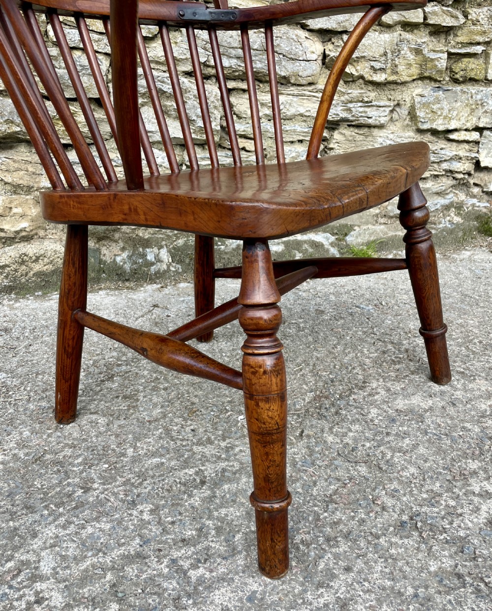 Antique Westcountry Stick Back Windsor Chair View XVII