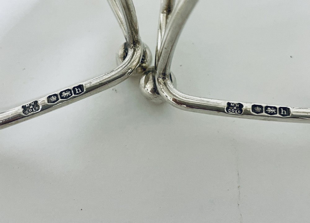 Pair of Antique Silver Toast Racks View VIII