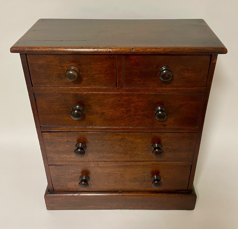 Victorian Mahogany Apprentice Chest of Drawers View II