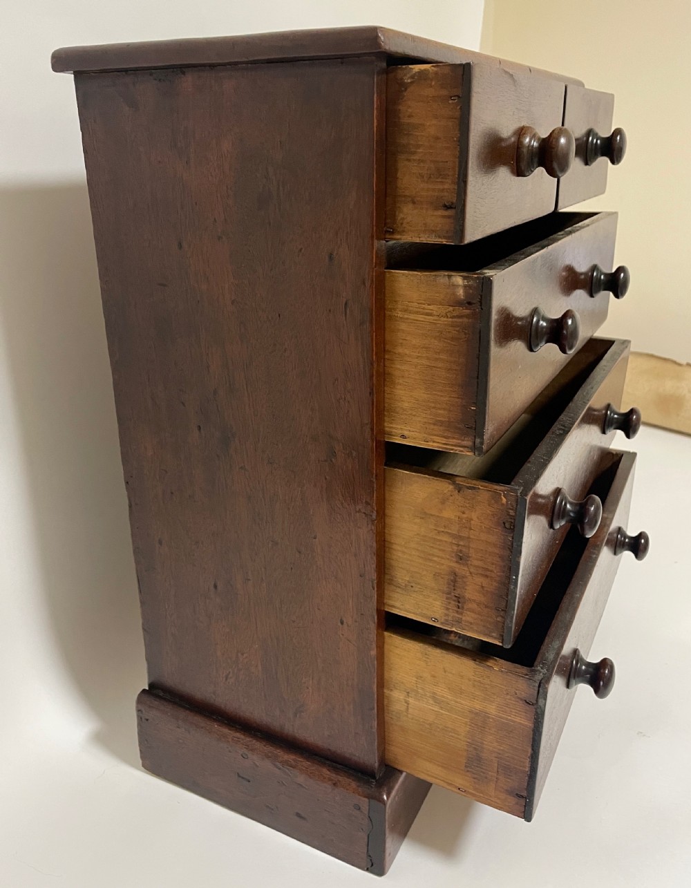 Victorian Mahogany Apprentice Chest of Drawers View IV
