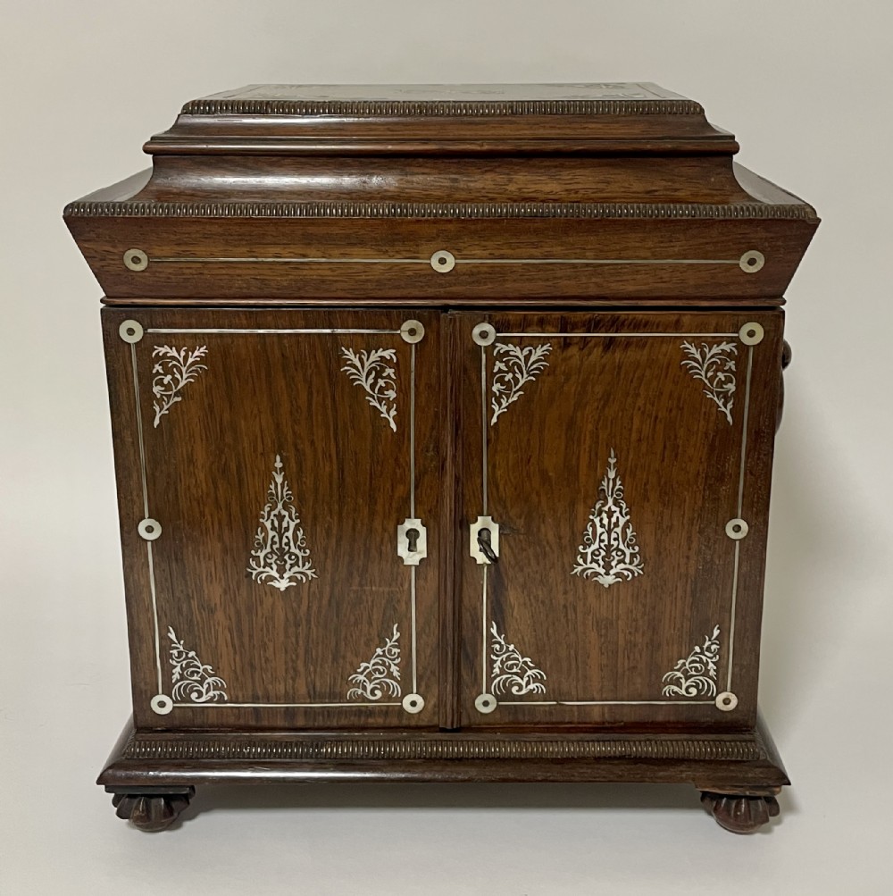 William IV Rosewood Pagoda Table Cabinet