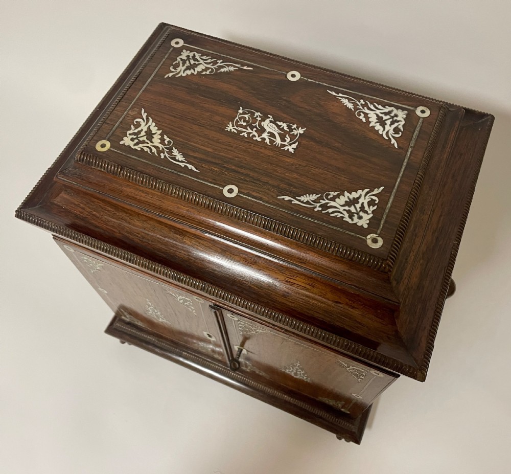 William IV Rosewood Pagoda Table Cabinet View III