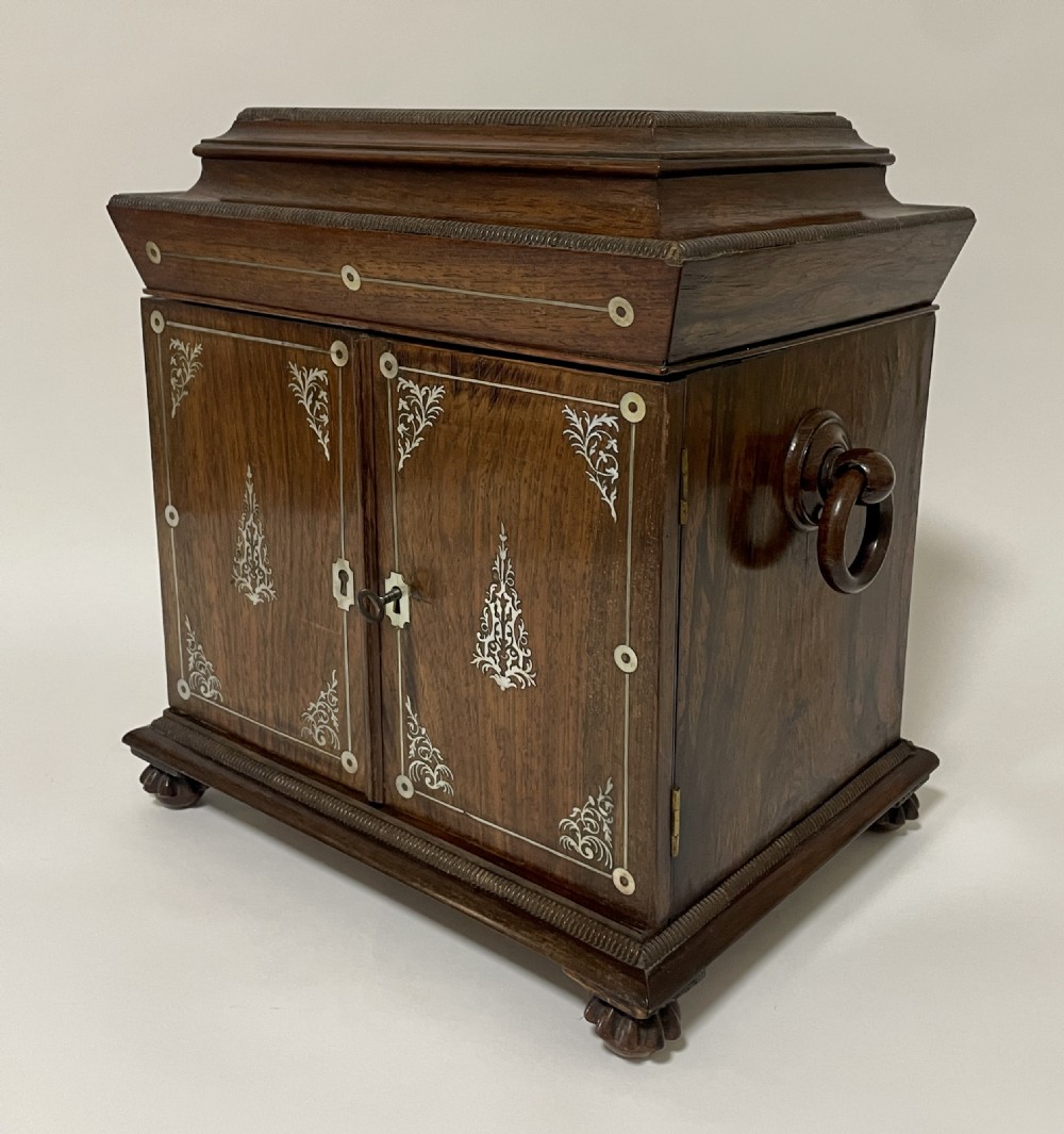 William IV Rosewood Pagoda Table Cabinet View IV