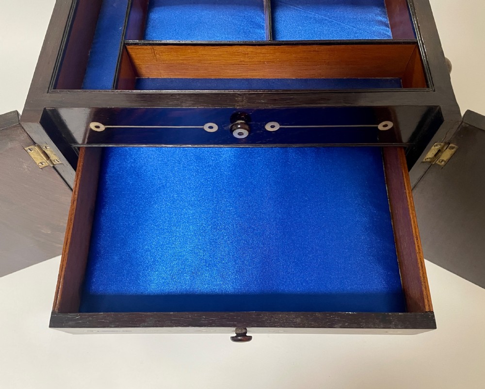 William IV Rosewood Pagoda Table Cabinet View XIX