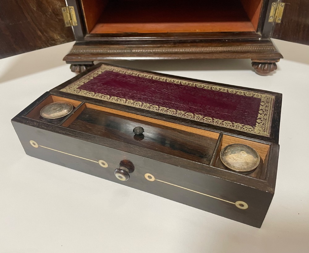 William IV Rosewood Pagoda Table Cabinet View XXII