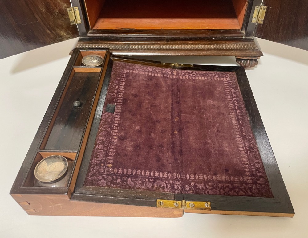 William IV Rosewood Pagoda Table Cabinet View XXIII