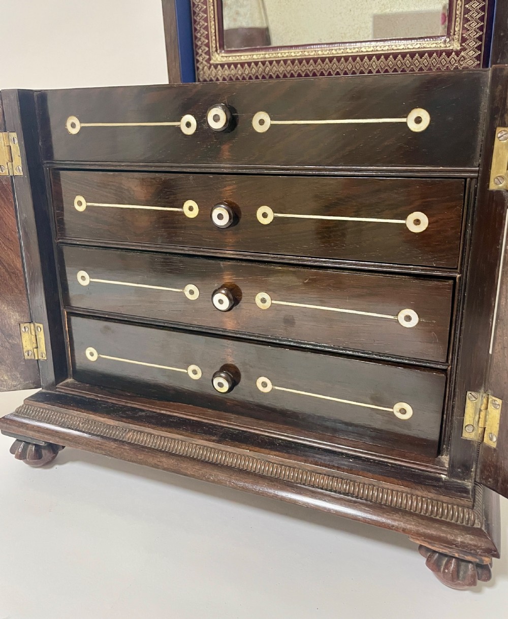 William IV Rosewood Pagoda Table Cabinet View XXVIII