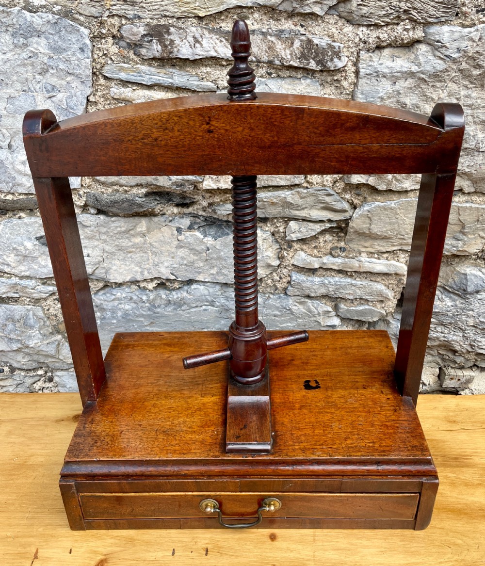 Georgian Mahogany Flower Press View III
