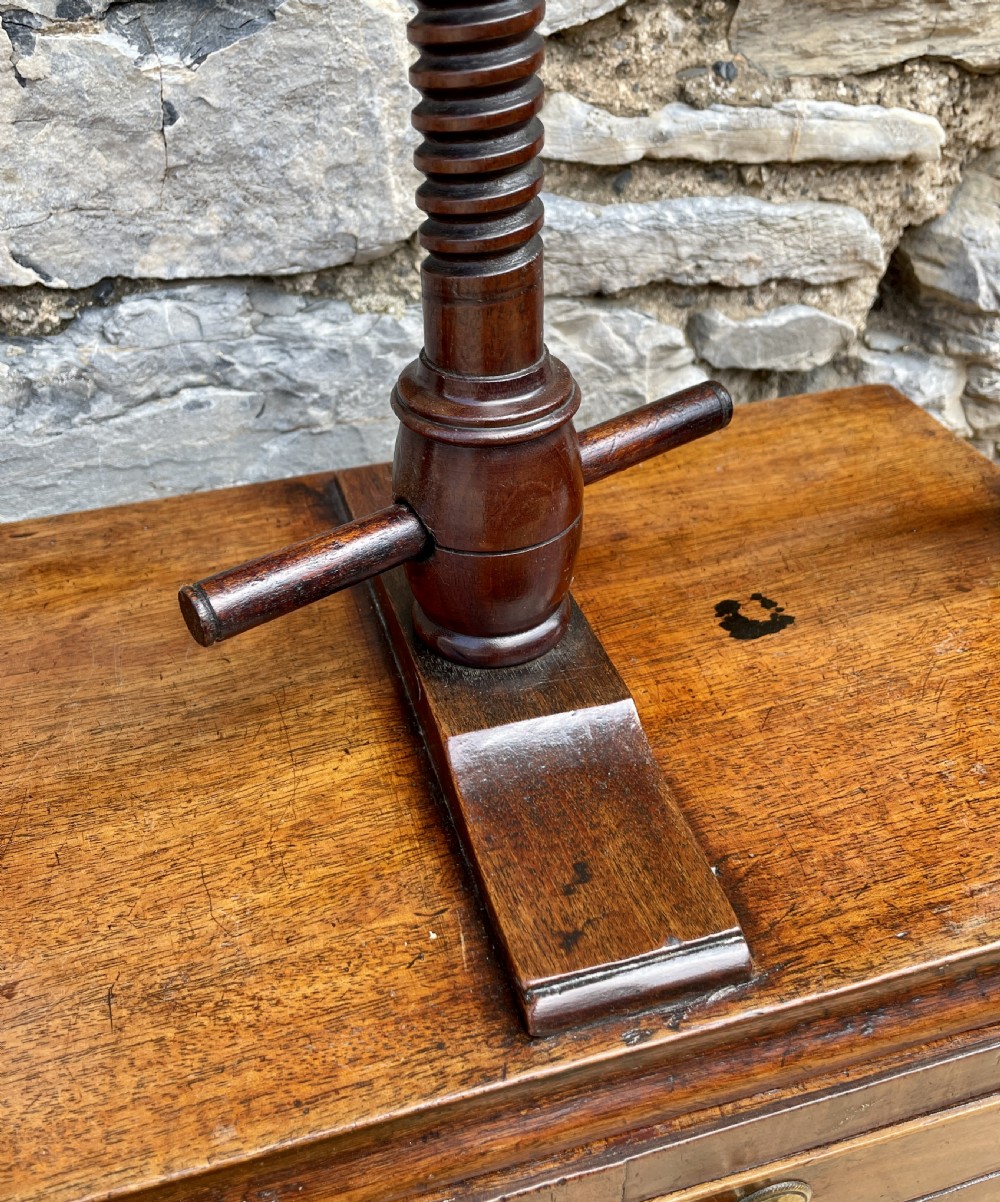 Georgian Mahogany Flower Press View V