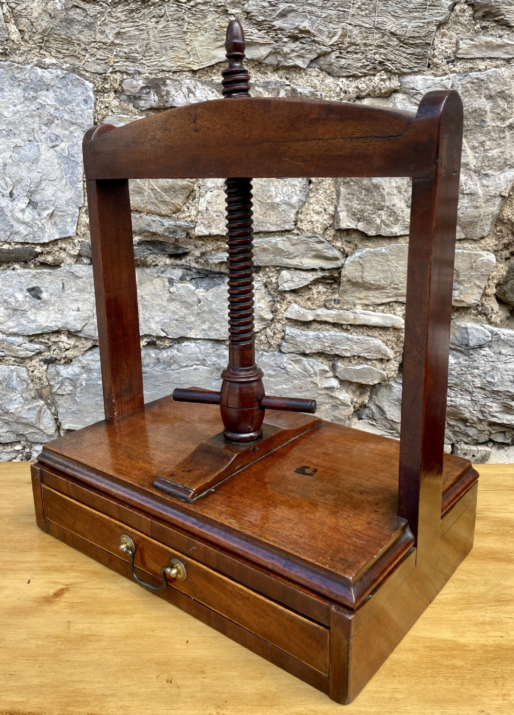 Georgian Mahogany Flower Press View VII