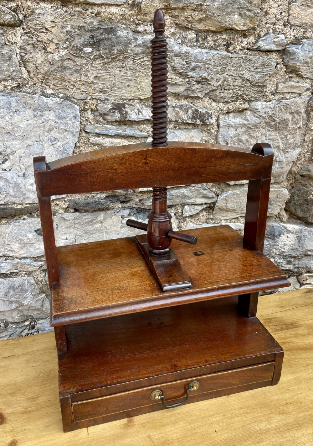 Georgian Mahogany Flower Press View XXI