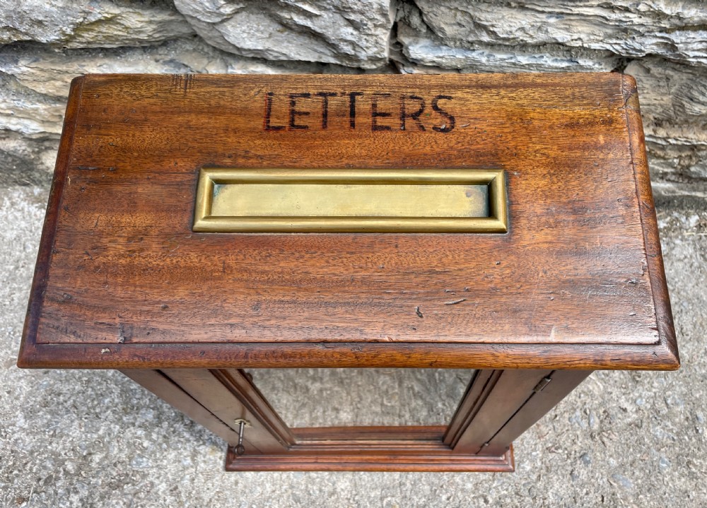Antique Mahogany Estate Letterbox View VI
