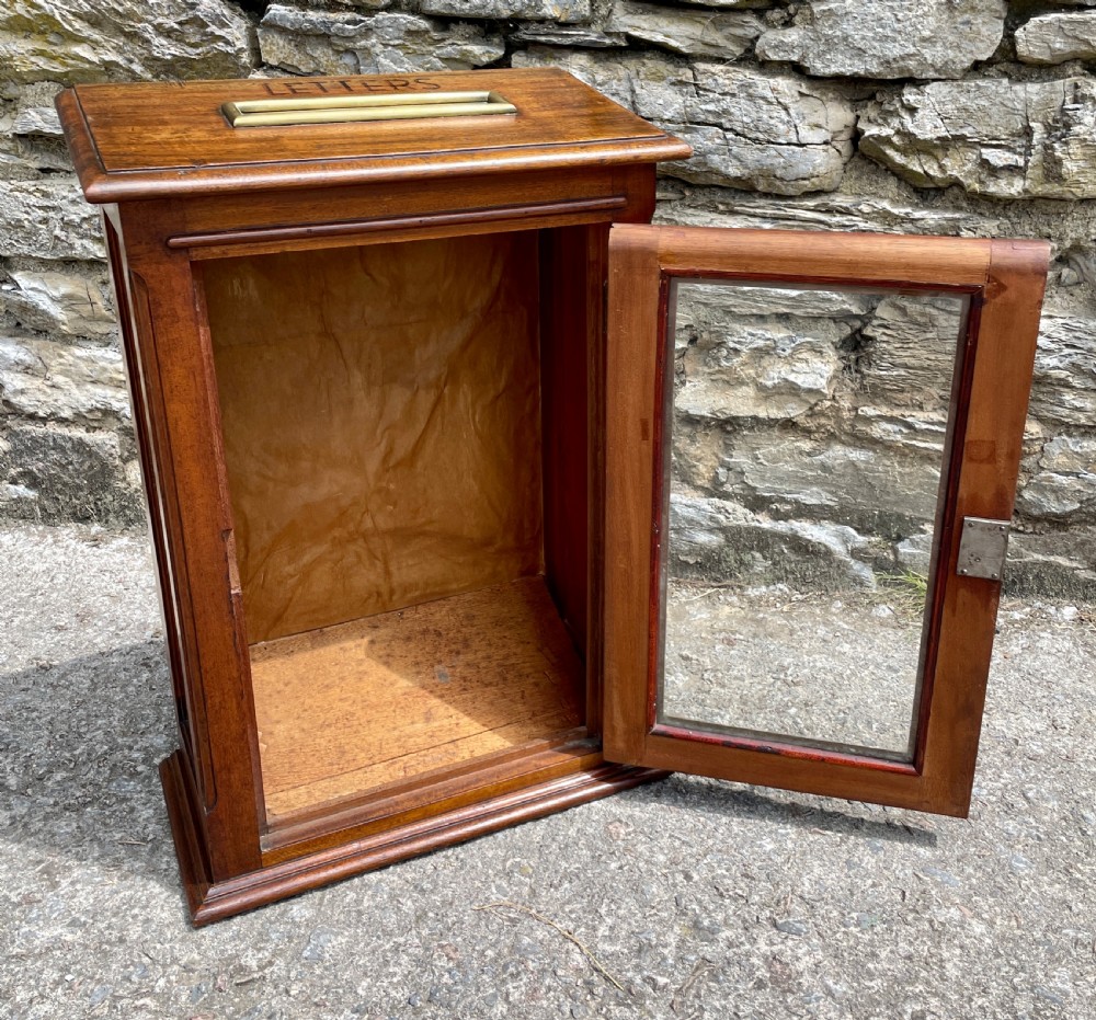 Antique Mahogany Estate Letterbox View XV