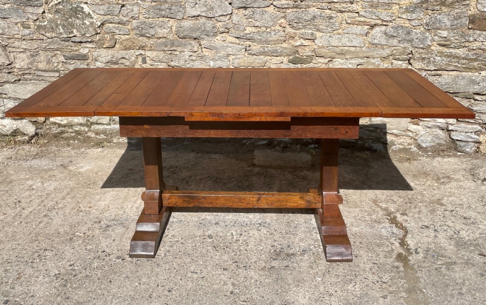 Antique Oak Extendable Draw-Leaf Table View II