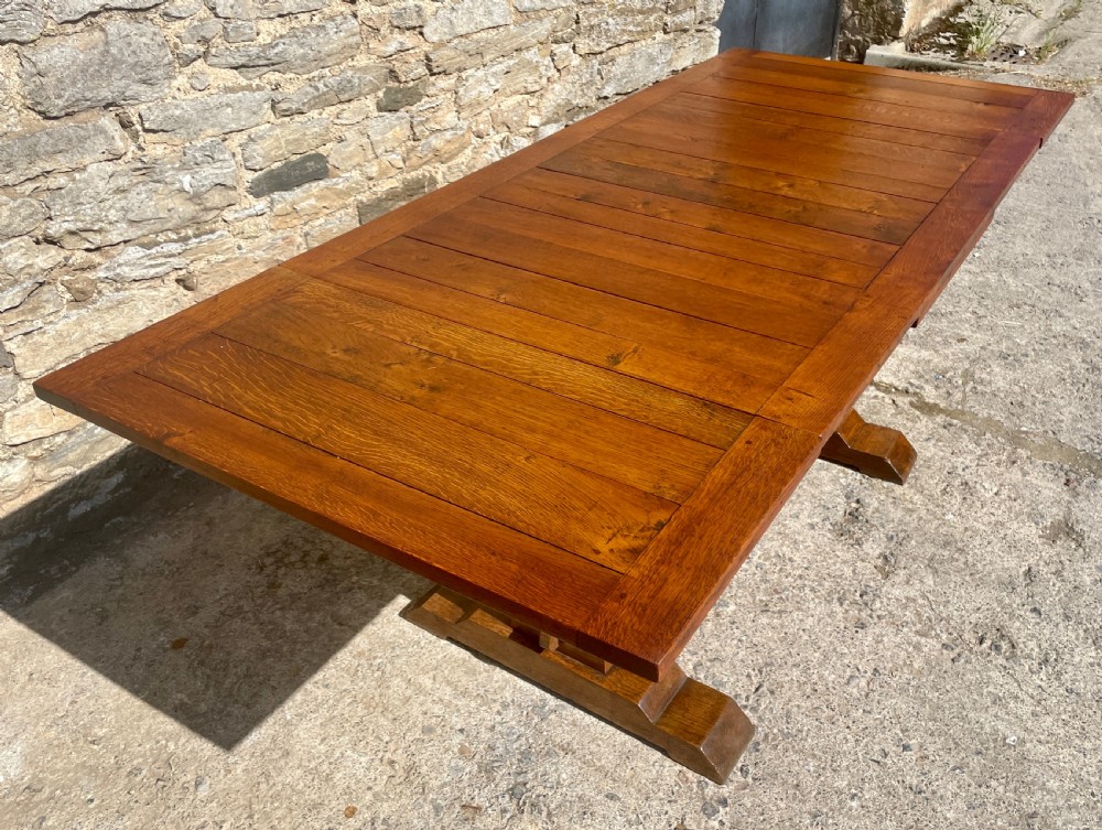 Antique Oak Extendable Draw-Leaf Table View VI