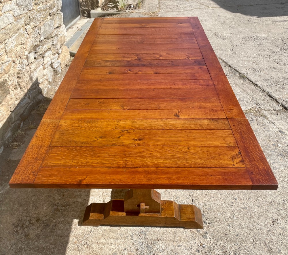 Antique Oak Extendable Draw-Leaf Table View VII