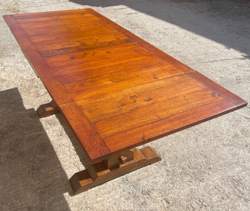 Antique Oak Extendable Draw-Leaf Table View IX