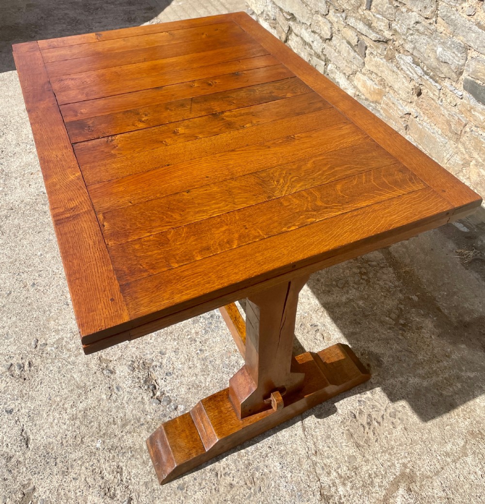 Antique Oak Extendable Draw-Leaf Table View XXI