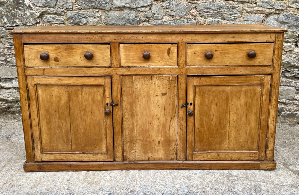 Antique Westcountry Pine Dresser Base