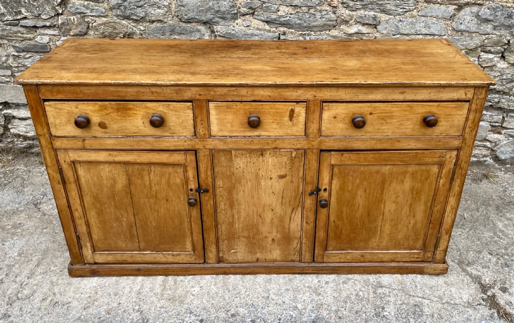 Antique Westcountry Pine Dresser Base View III