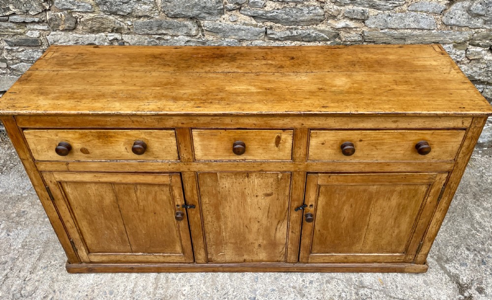 Antique Westcountry Pine Dresser Base View IV