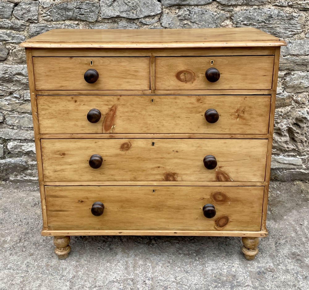 Victorian Stripped Pine Chest of Drawers