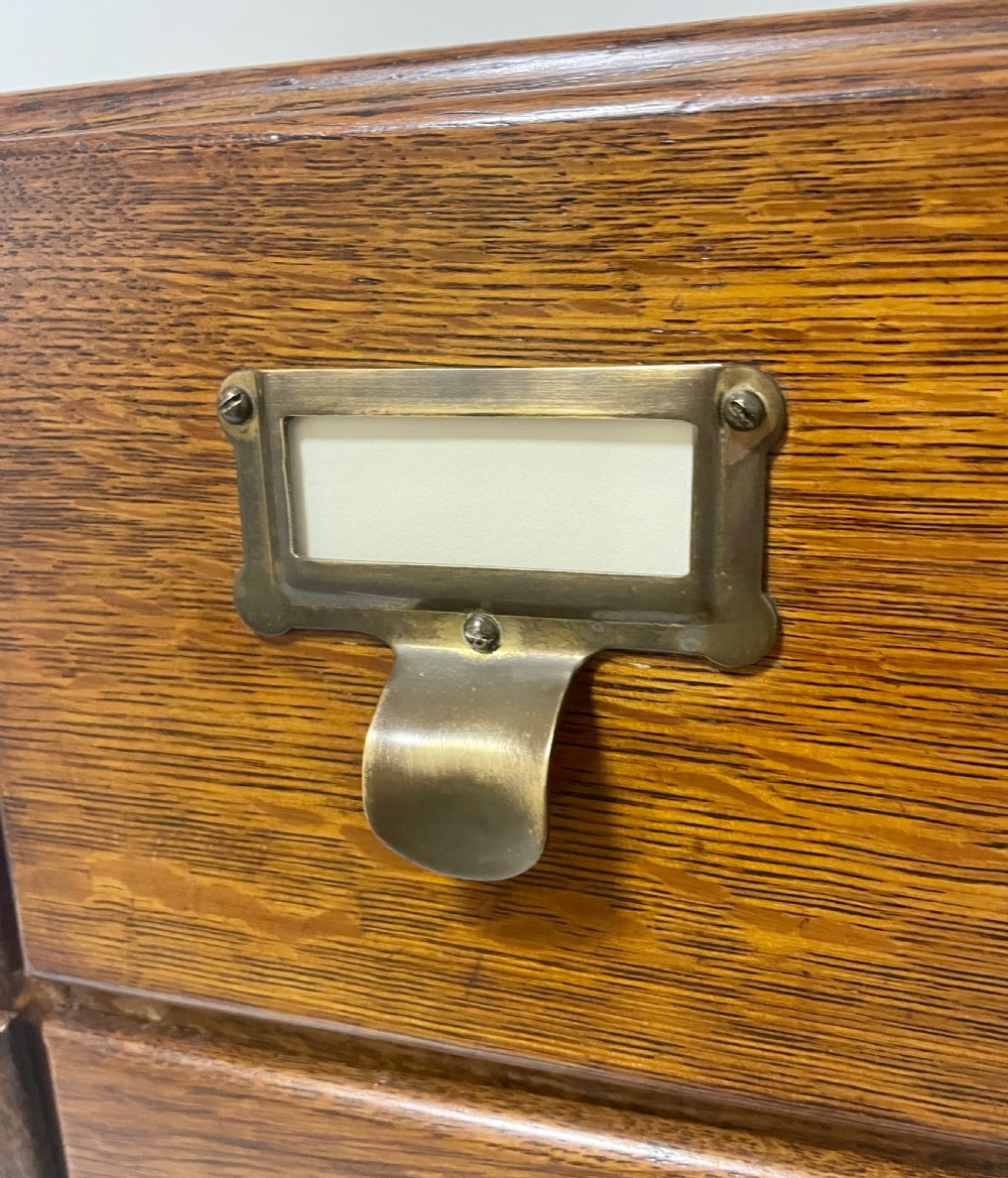 Antique Oak Filing Drawers View IV
