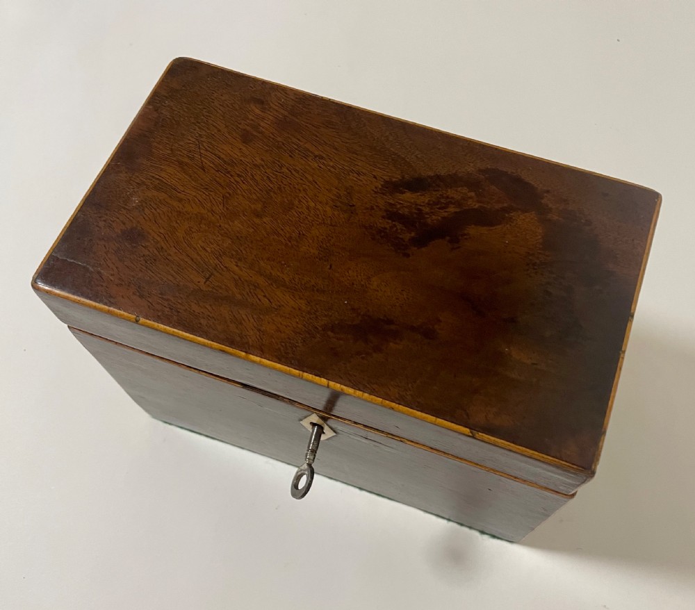 Georgian Mahogany Tea Caddy View IX