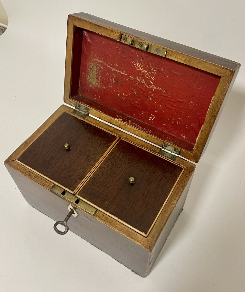 Georgian Mahogany Tea Caddy View XII
