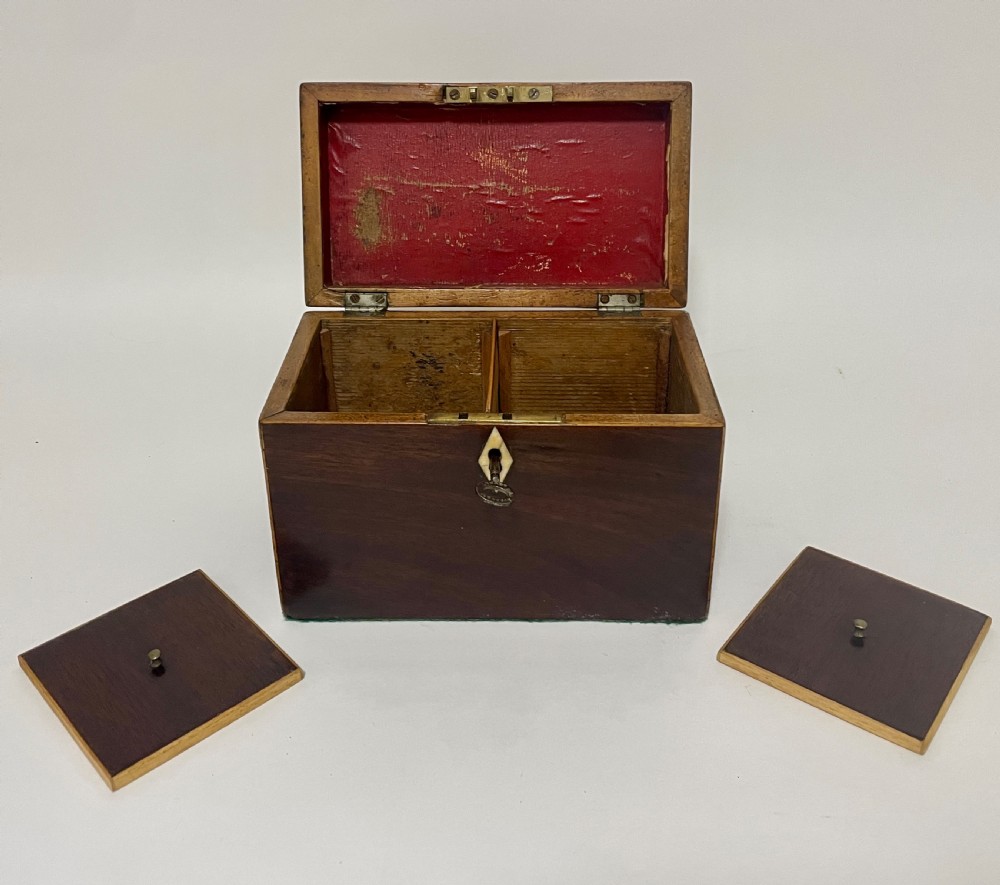 Georgian Mahogany Tea Caddy View XV