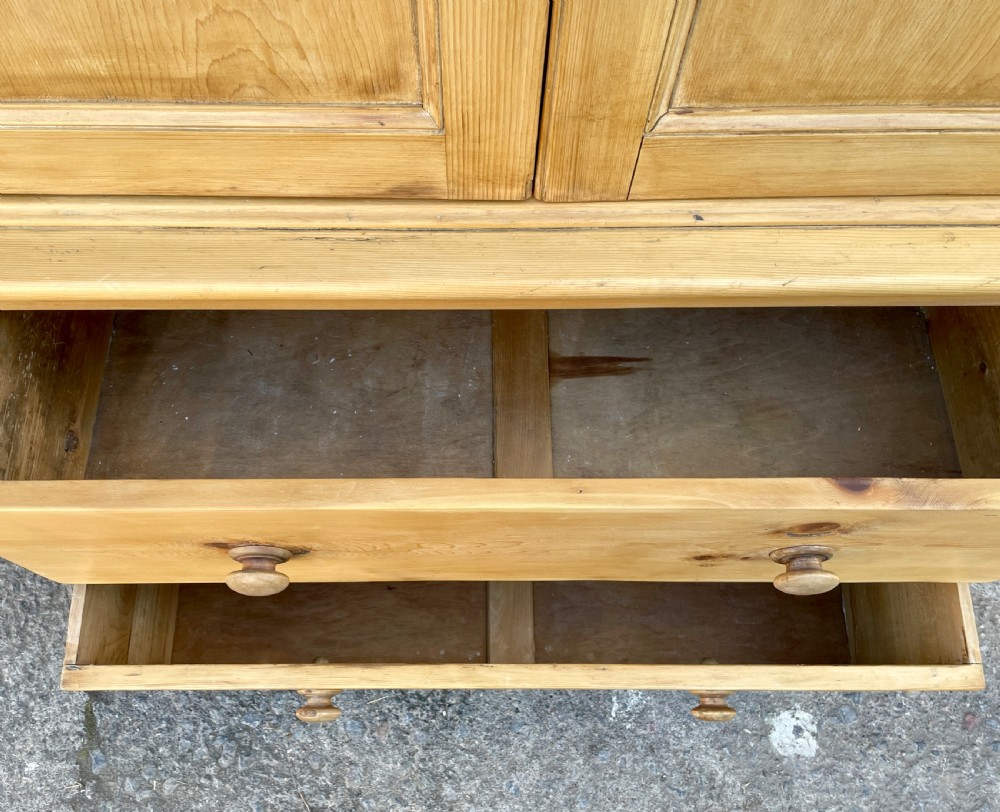 Antique Pine Housekeepers Cupboard View X