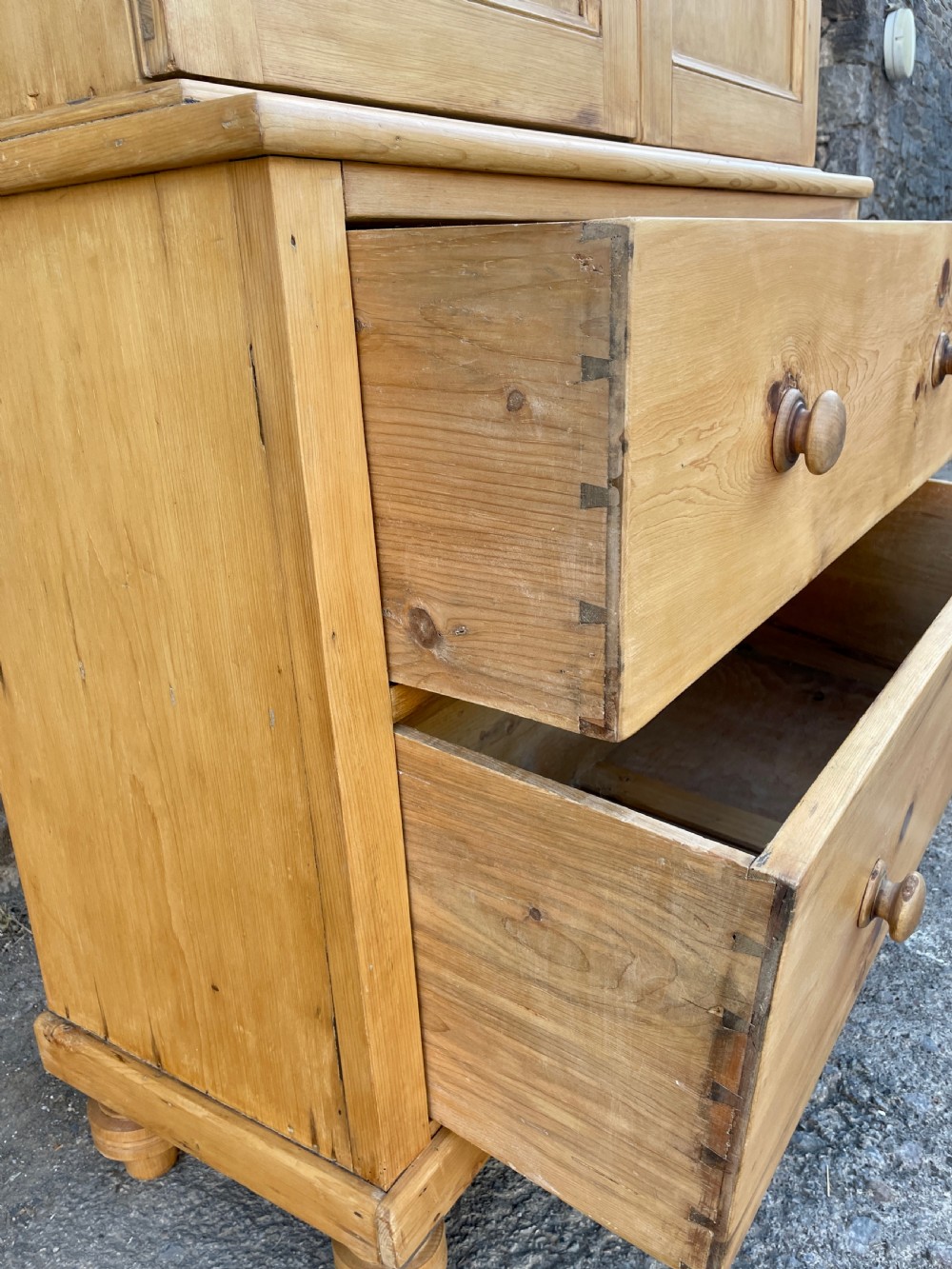 Antique Pine Housekeepers Cupboard View XI