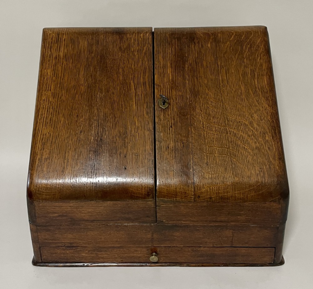 Antique Oak Stationery Cabinet
