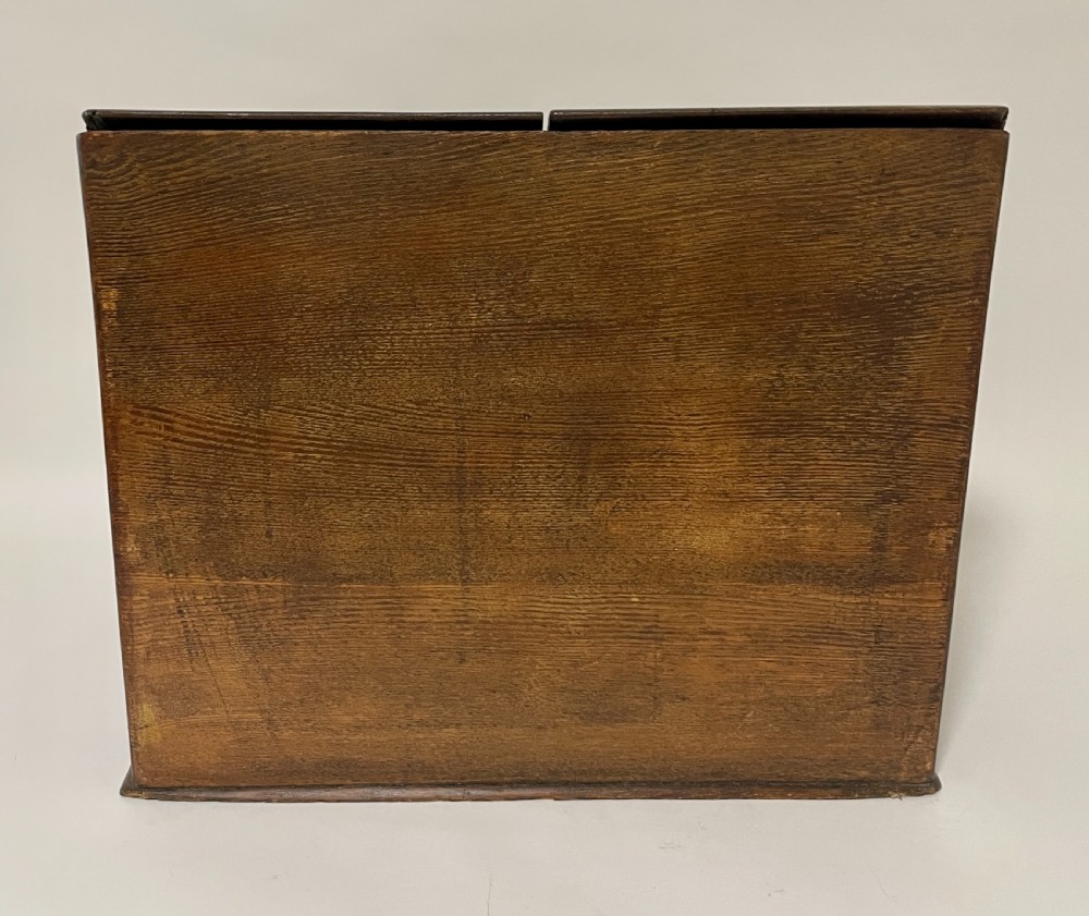 Antique Oak Stationery Cabinet View V