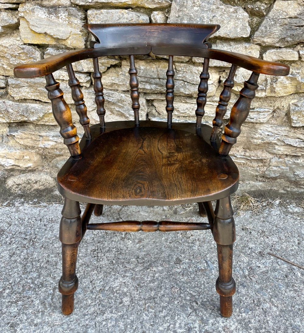 Antique Elm Captains Chair View II