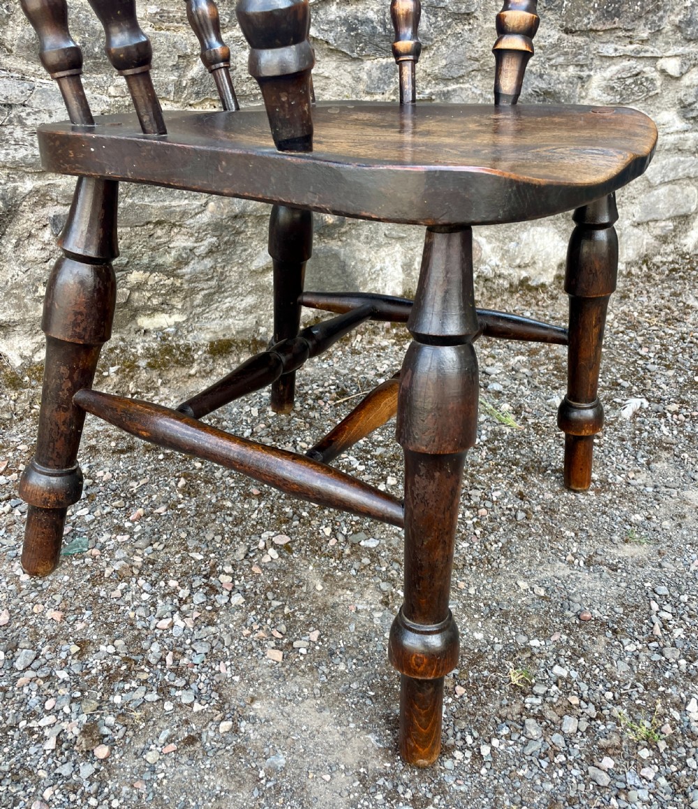 Antique Elm Captains Chair View XX