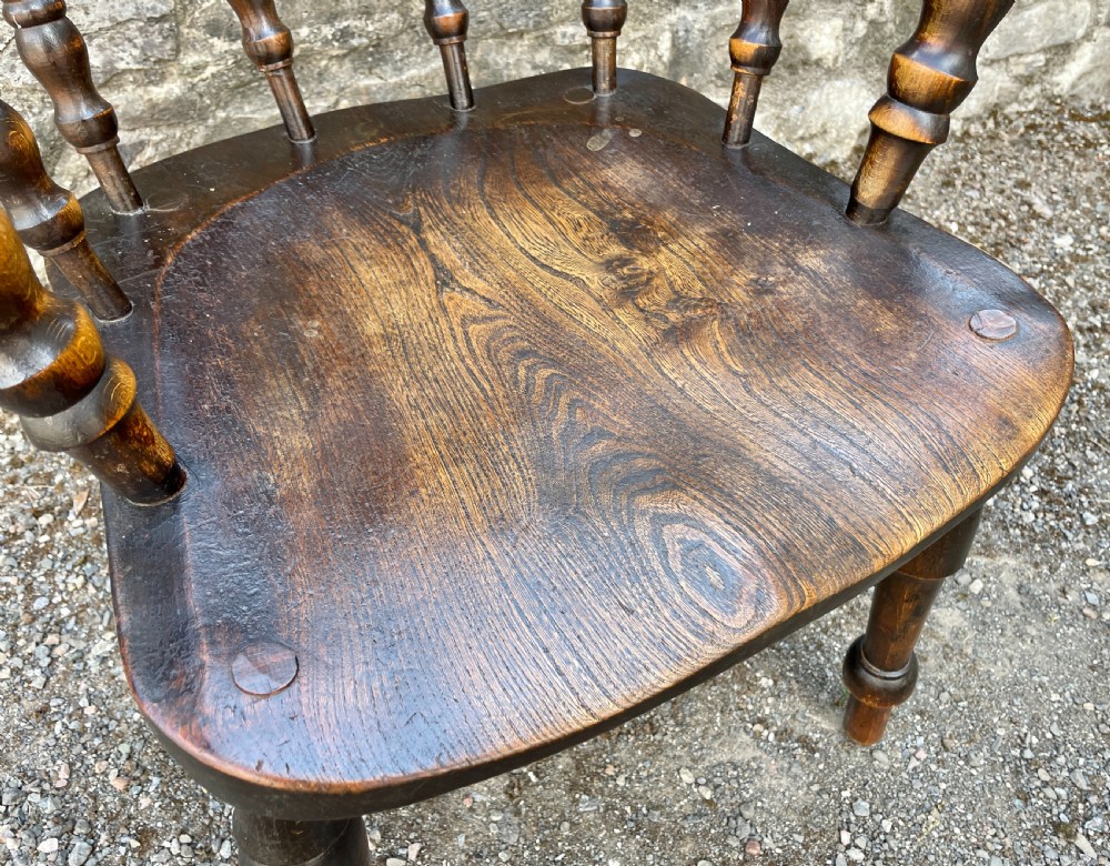 Antique Elm Captains Chair View XXII