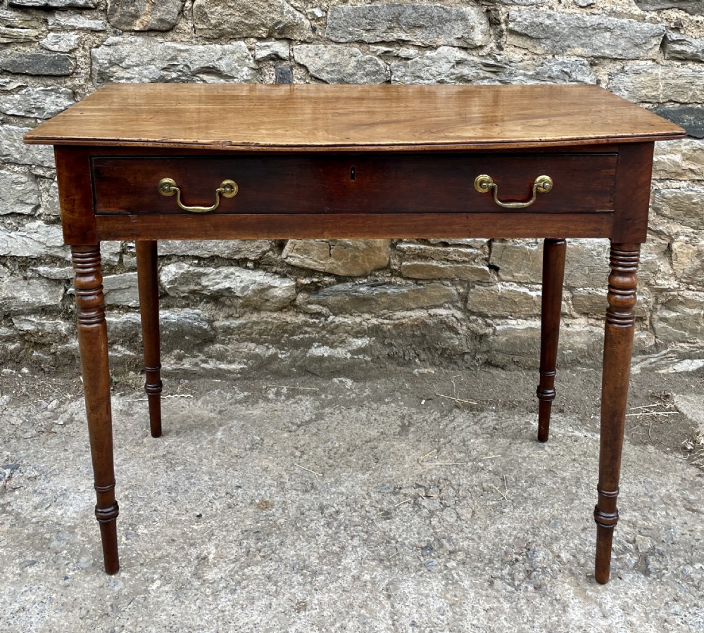 Georgian Mahogany Bow Front Side Table View II