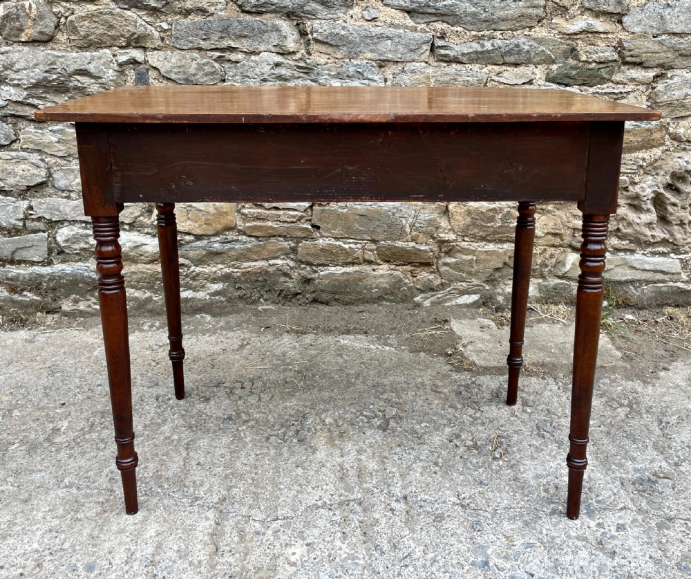 Georgian Mahogany Bow Front Side Table View XVI