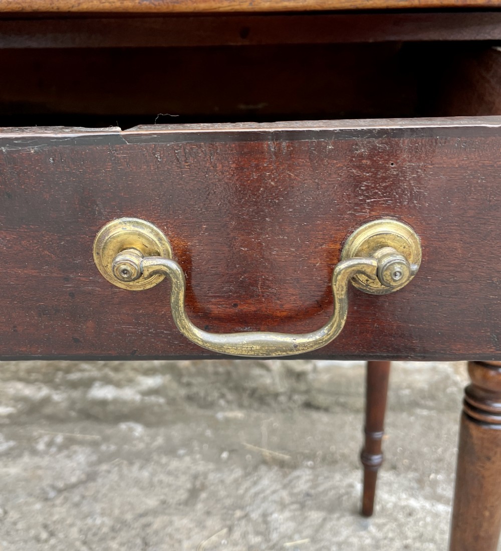 Georgian Mahogany Bow Front Side Table View XVIII